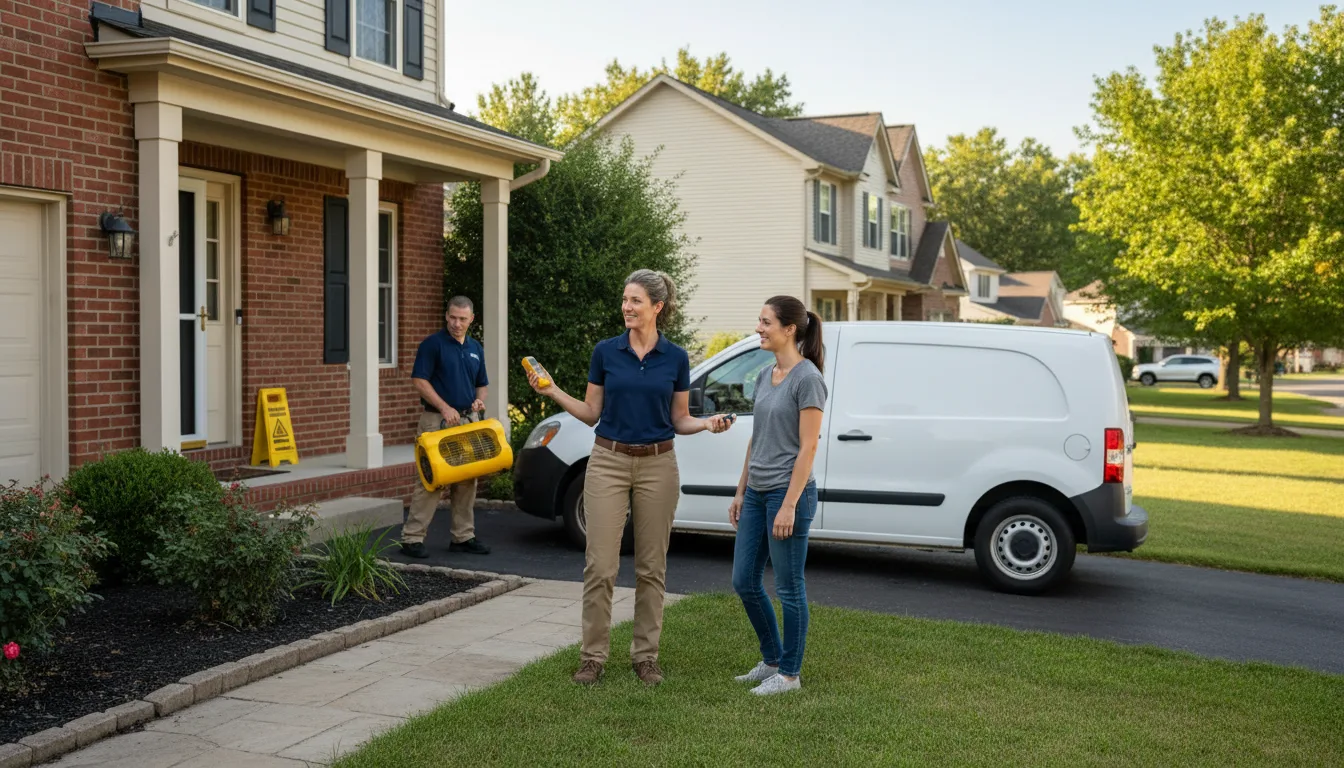 Residential water damage restoration in Parkton, NC
